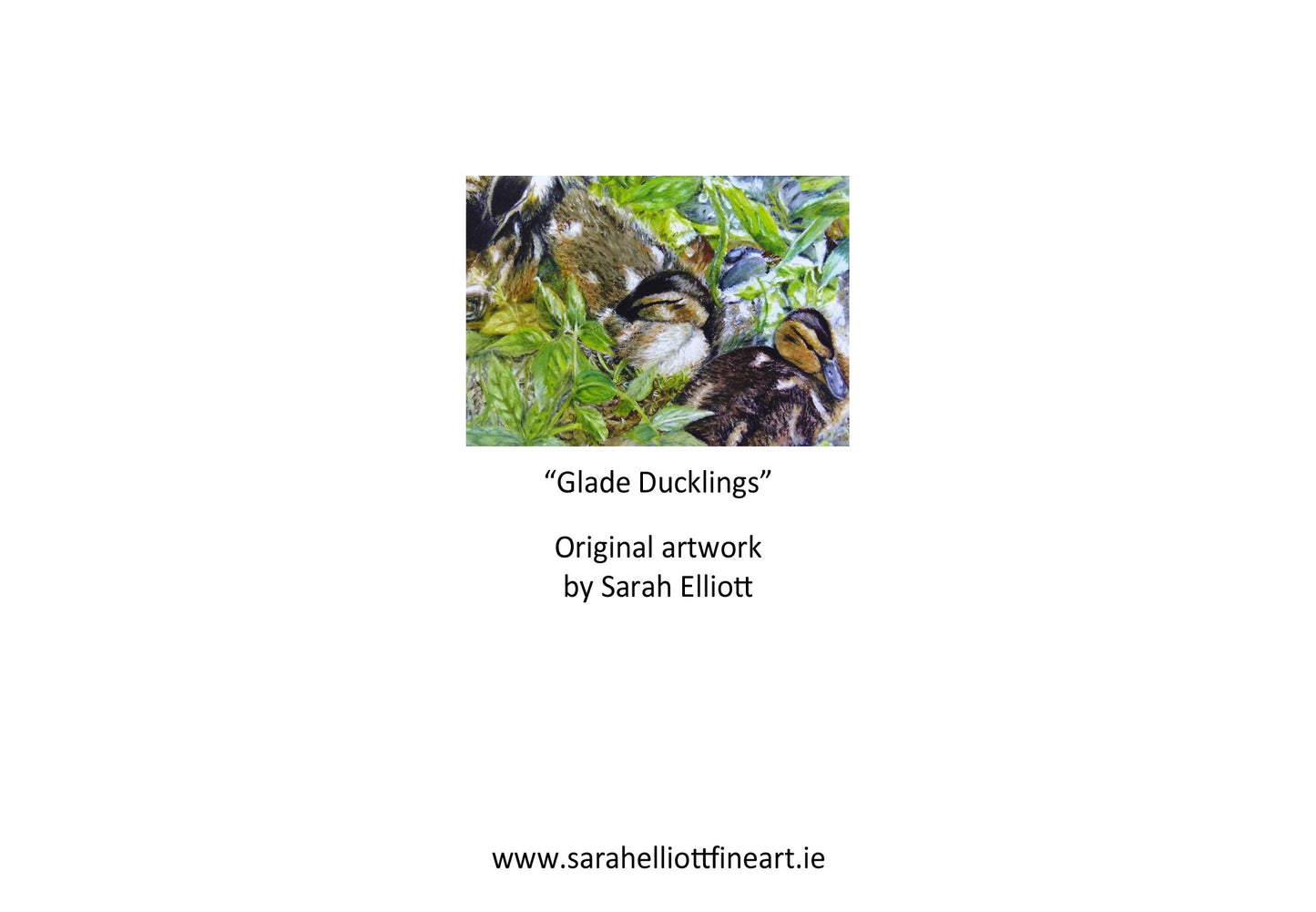 'Glade Ducklings' Greeting Card
