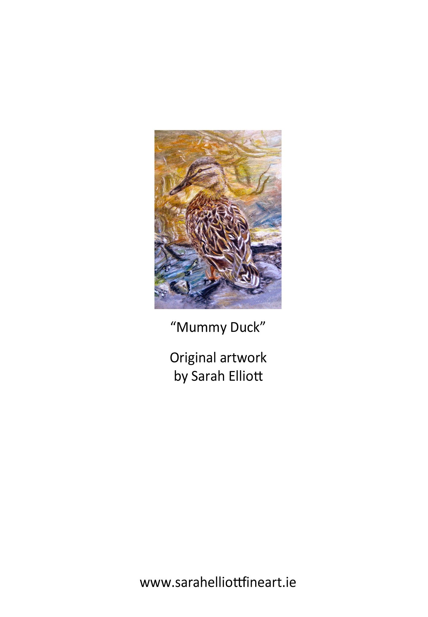 'Mummy Duck' Nature Greeting Card