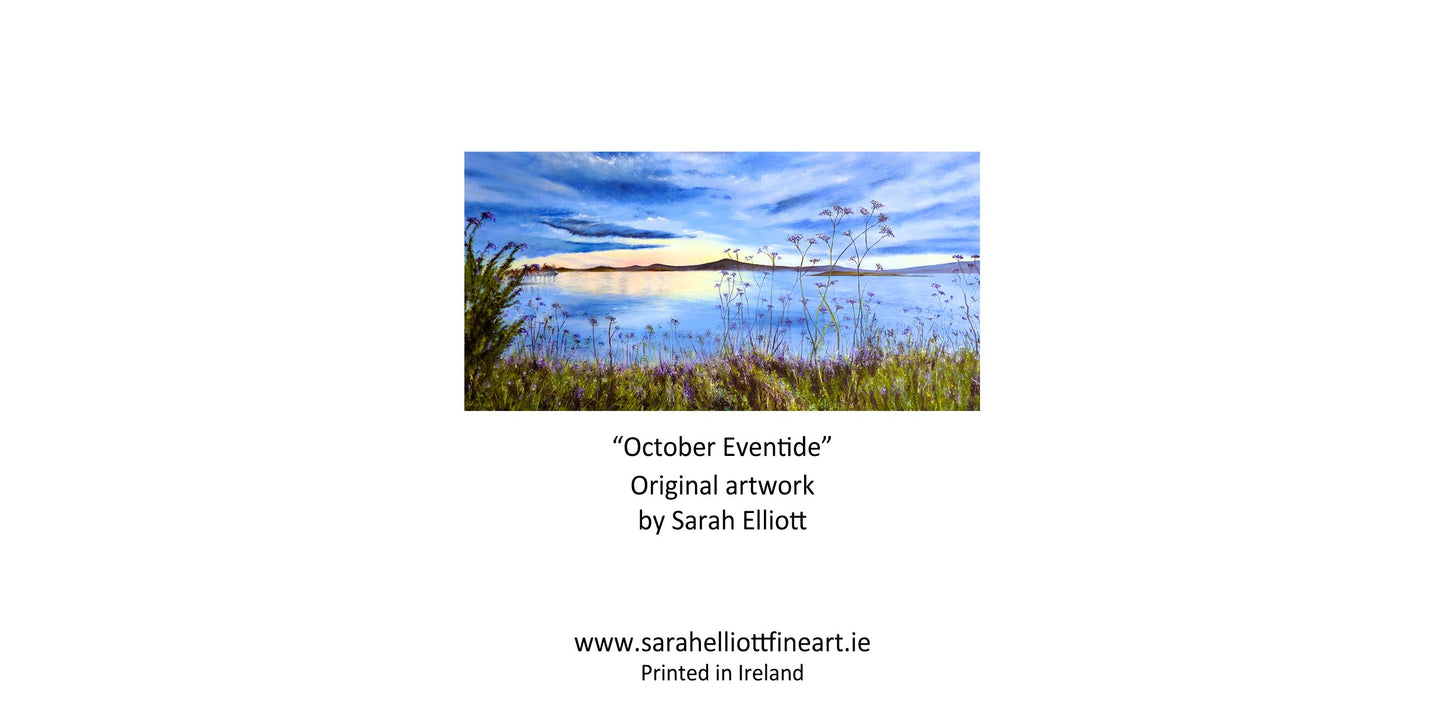 'October Eventide' Seascape Greeting Card