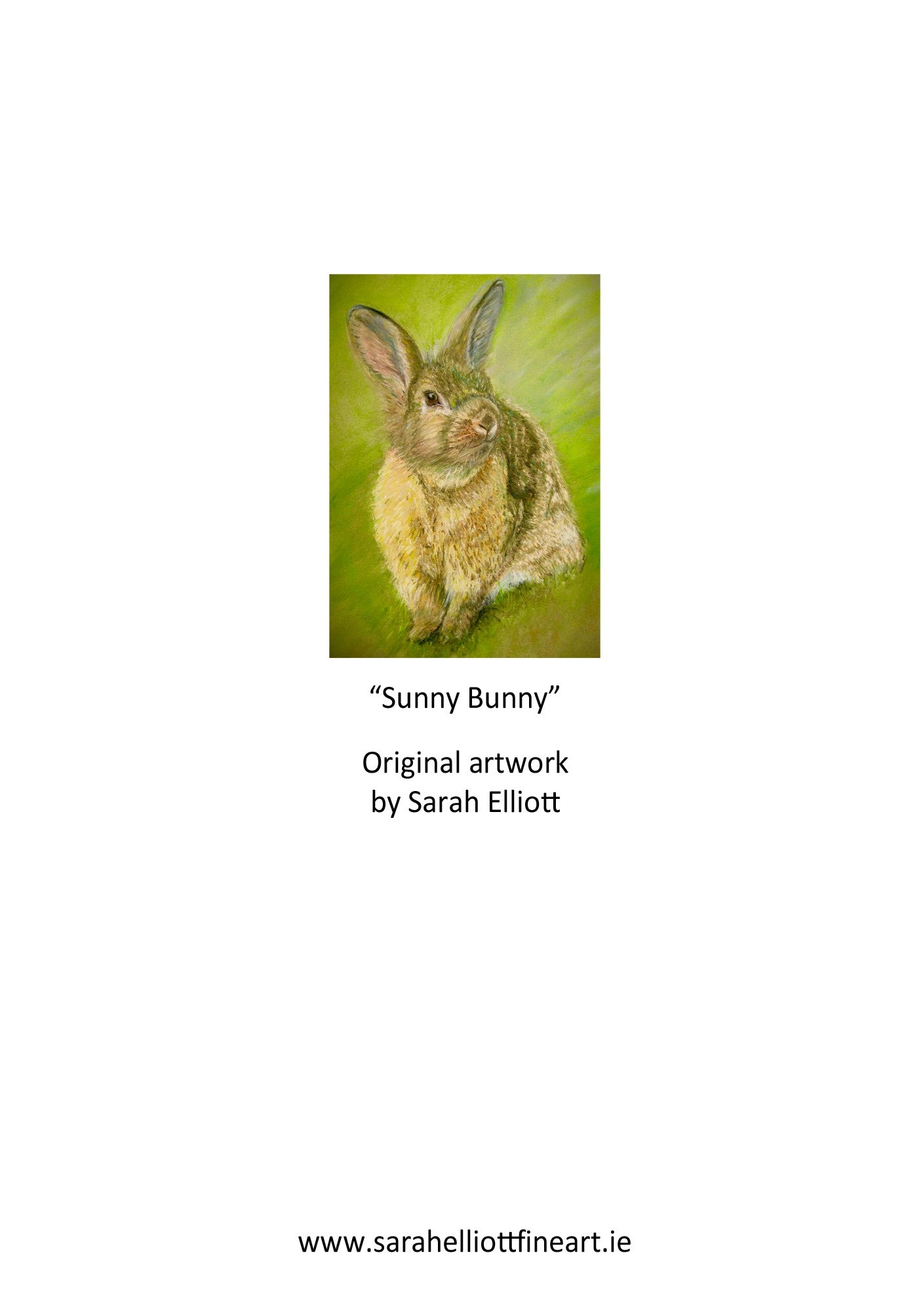 'Sunny Bunny' Rabbit Greeting Card