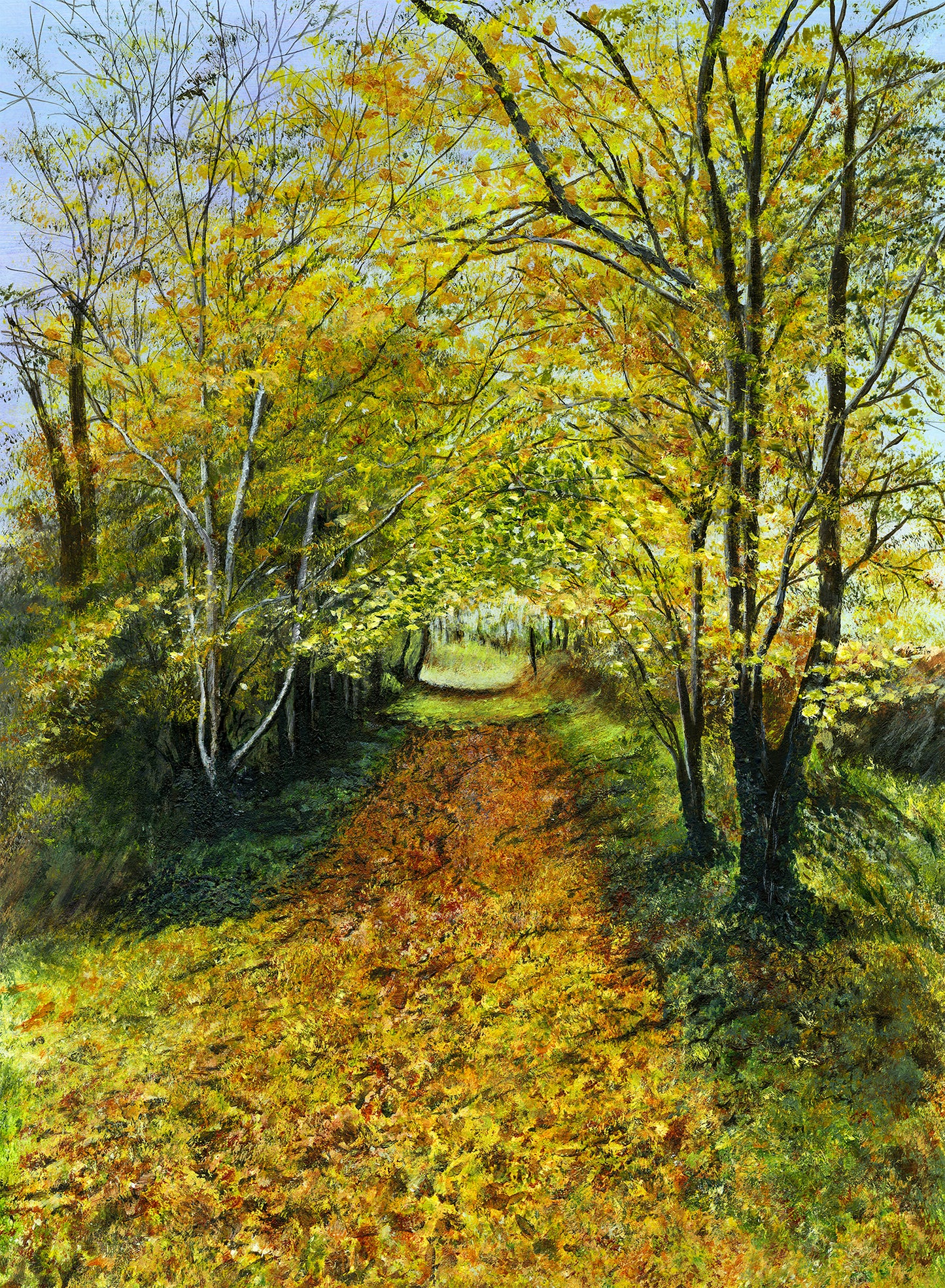 'Fall of leaves' Autumnal Greeting Card