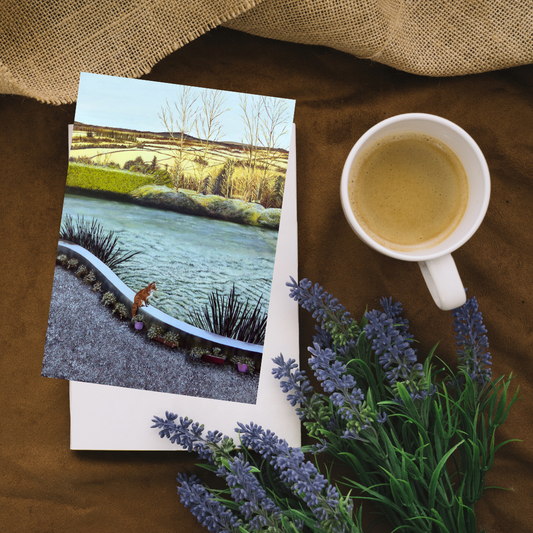 'Fox's Garden' Landscape Greeting Card
