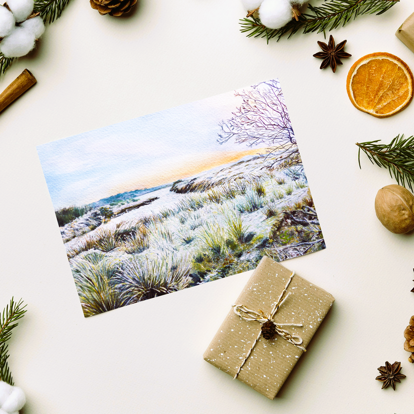 'Frosty Morning' Irish Winter Landscape Greeting Card