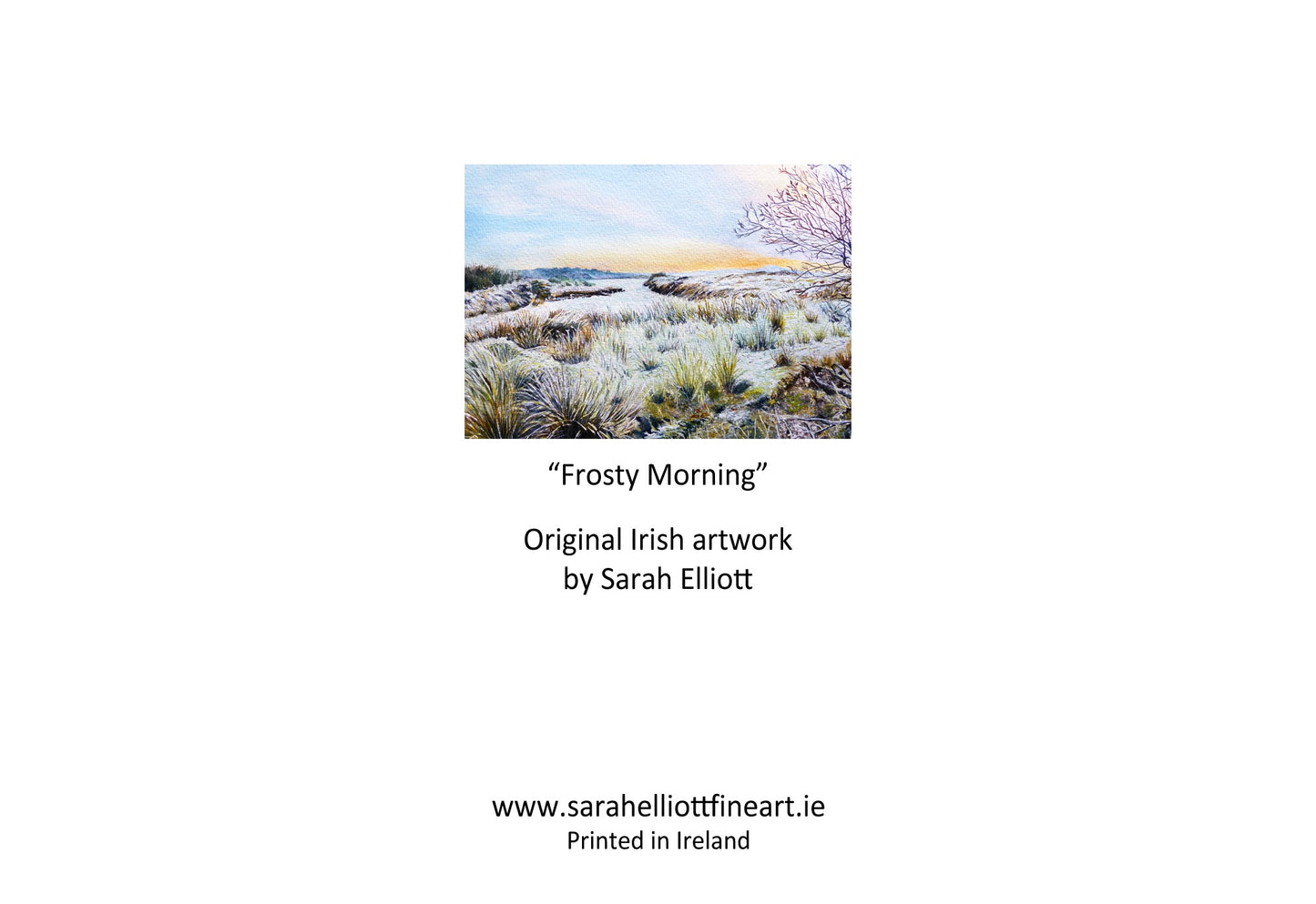 'Frosty Morning' Irish Winter Landscape Greeting Card