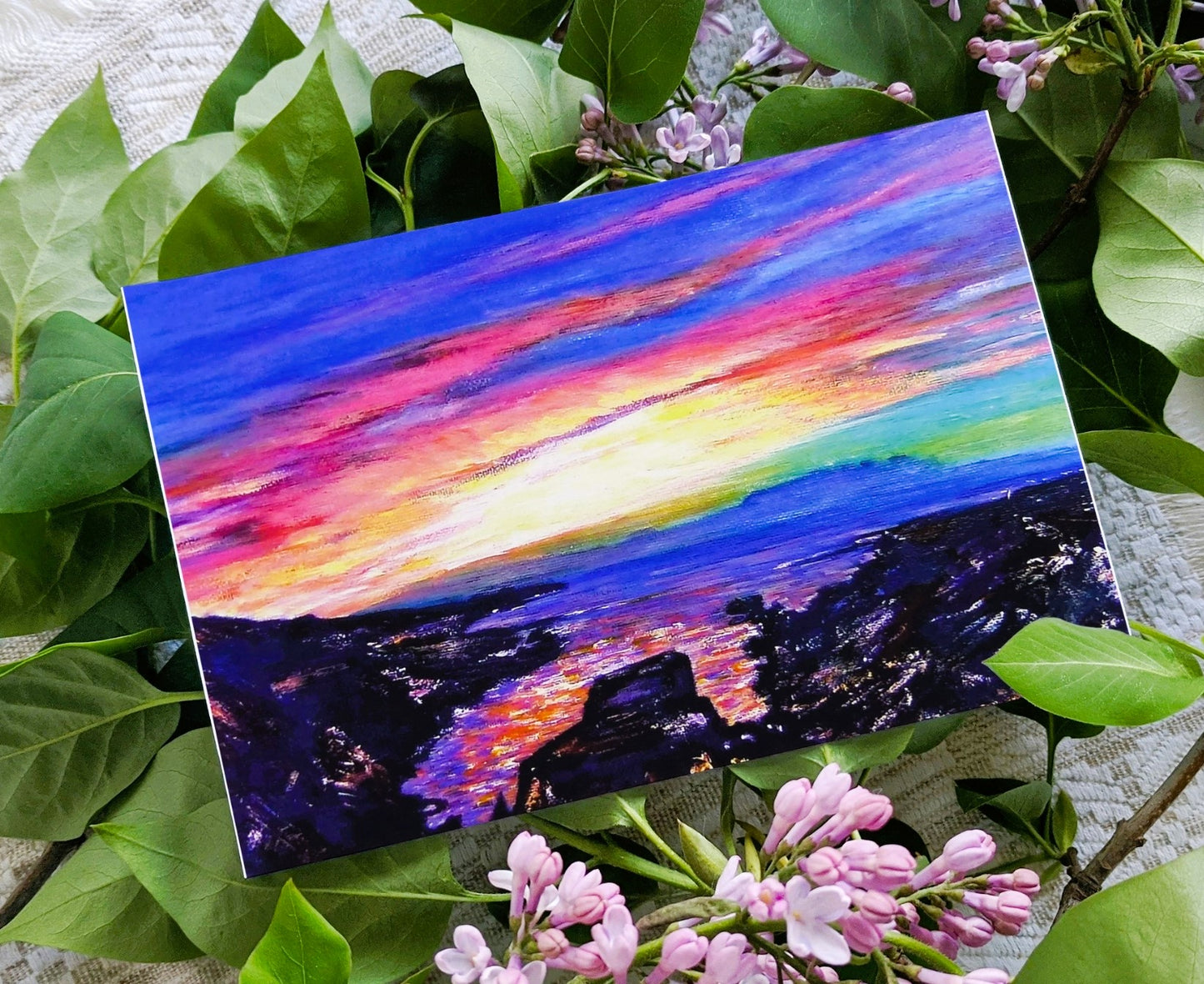 'Gortnakilly Pier, Kilcrohane' Sunset Greeting Card
