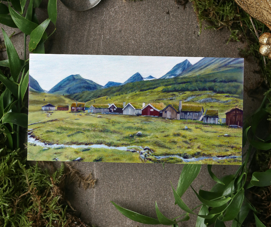 Herdal Mountain Farm, Norway | Greeting Card