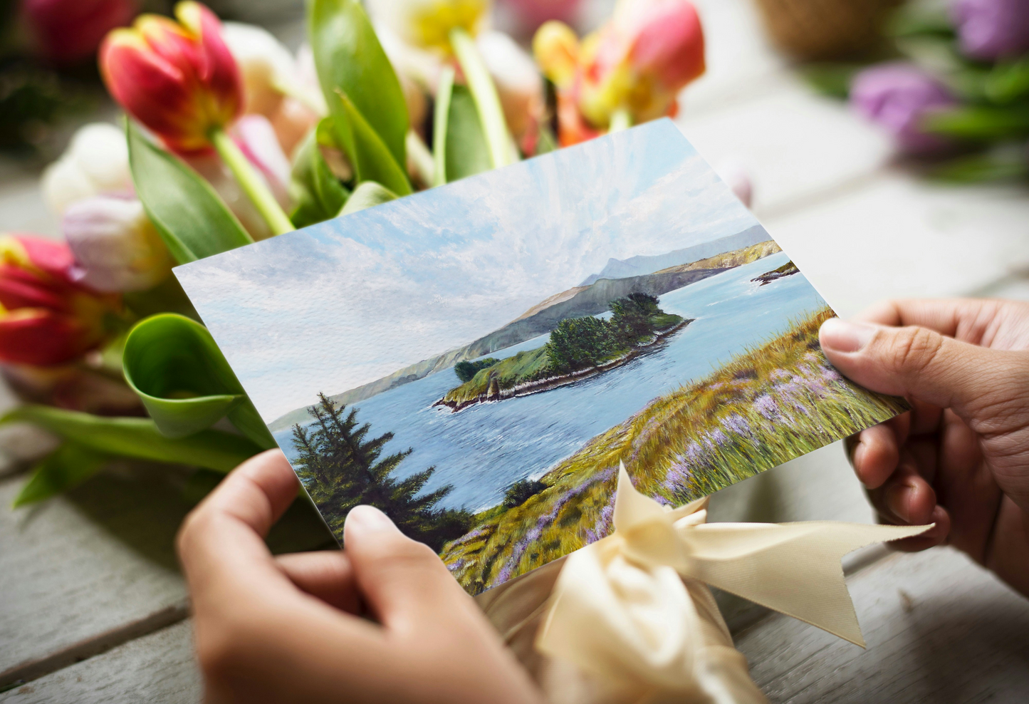 'Illauncreeveen' Irish Seascape Greeting Card