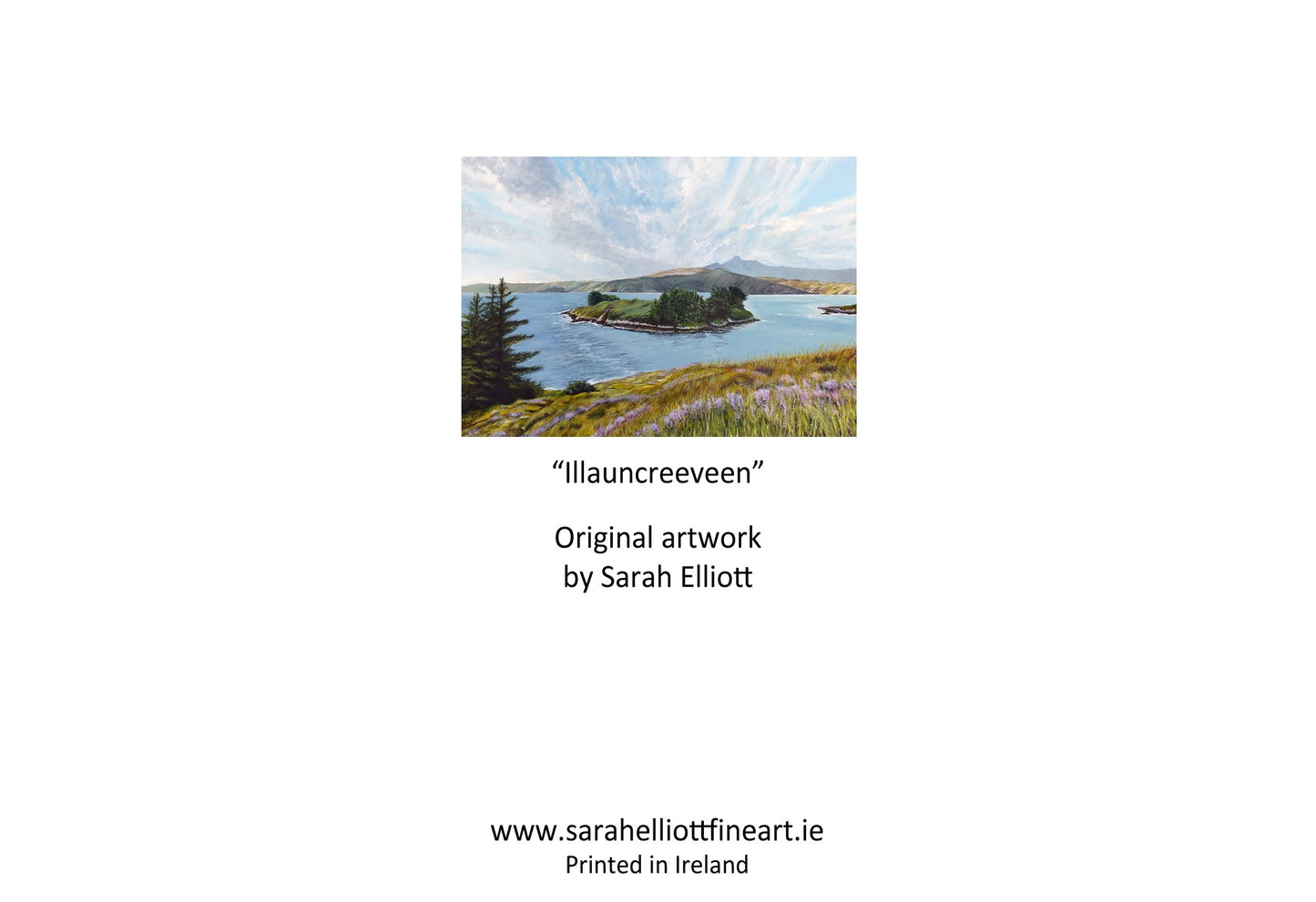 'Illauncreeveen' Irish Seascape Greeting Card