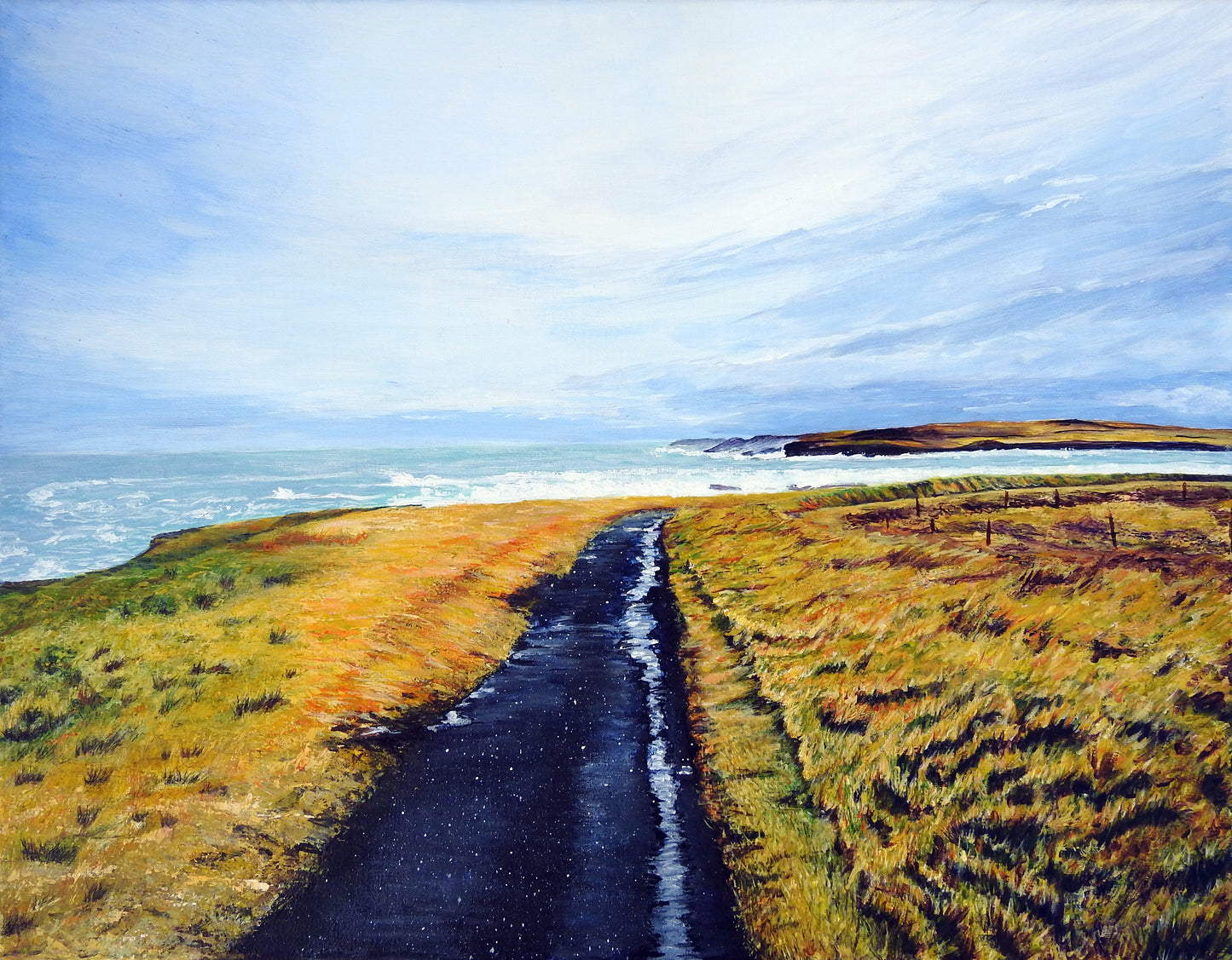 'Kilkee Cliff Walk' Irish Landscape Greeting Card