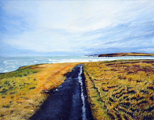 'Kilkee Cliff Walk' Irish Landscape Greeting Card