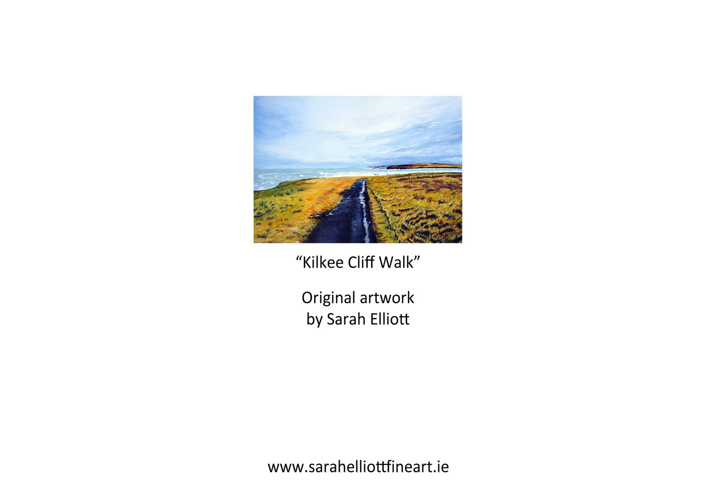 'Kilkee Cliff Walk' Irish Landscape Greeting Card