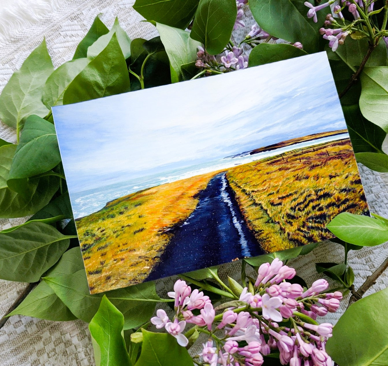 'Kilkee Cliff Walk' Irish Landscape Greeting Card