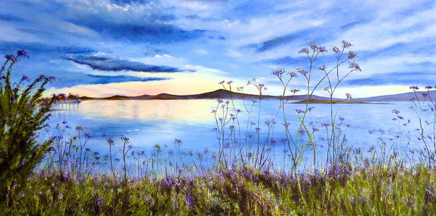 'October Eventide' Seascape Greeting Card
