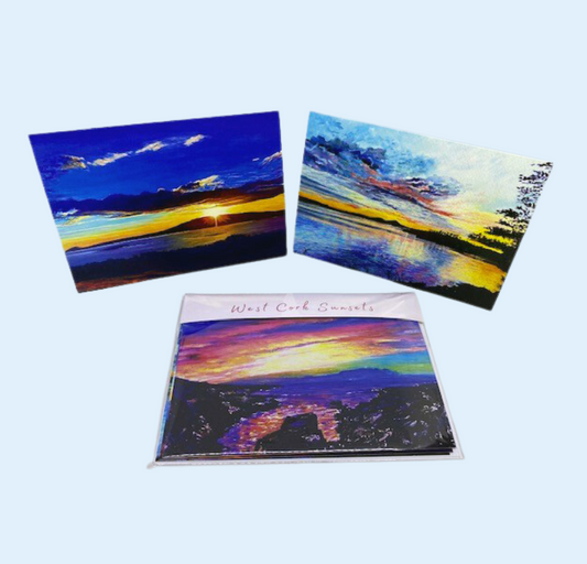 West Cork Sunsets - Set of 3 Irish Greeting Cards