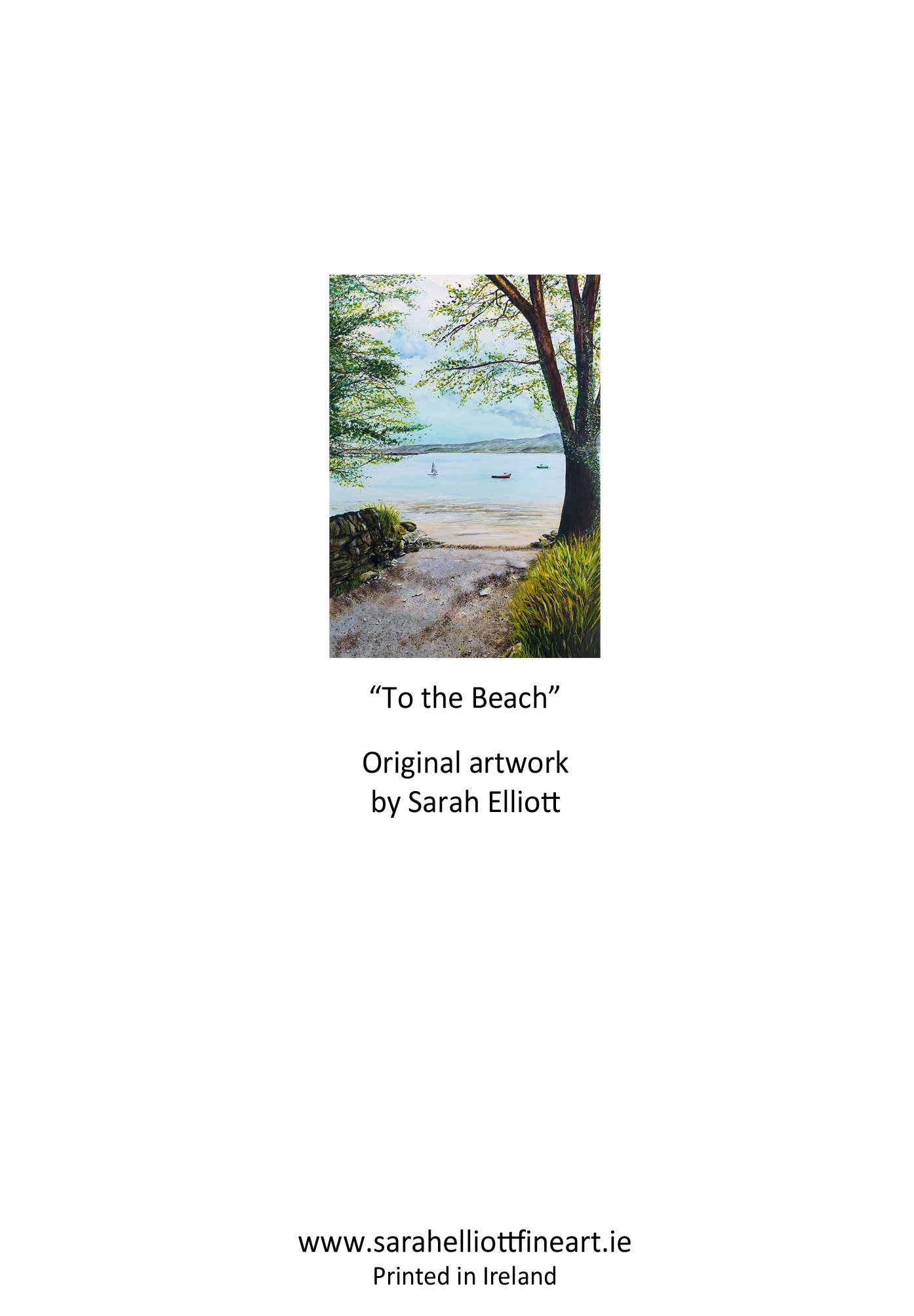 'To the Beach' Seascape Fine Art Greeting Card