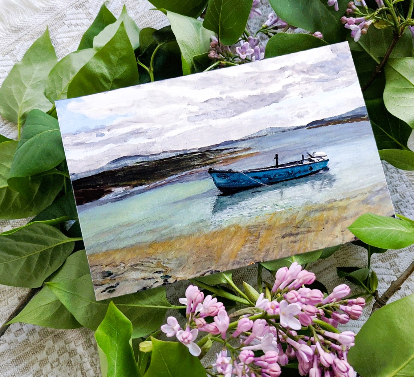 'View from Carbery Island' Seascape Greeting Card