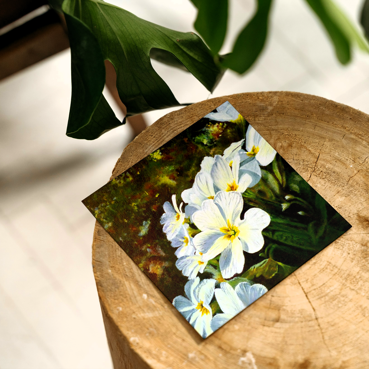 'Wild Primroses' Flower Greeting Card
